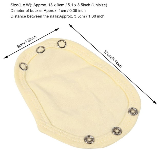 Mono de pañal superutilitario amarillo para bebés, niñas y niños, 5 piezas, para alargar y extender la película