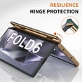 thumbnail image 5 of ELEHOLD Case for Samsung Galaxy Z Fold 6,PU Leather Cover with Wrist Strap Shockproof Protective Phone Case for Samsung Galaxy Z Fold 6,Green, 5 of 7