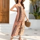 thumbnail image 5 of TaTaai Spring Backless Dress for Women Spaghetti Strap Printed Loose Fit Long Maxi Dress Sleeveless Casual Solid Color Soft Stretchy for Daily Outing Gift, 5 of 9