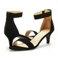 thumbnail image 3 of Women's  Ankle Strap Stilettos Low Heel Open Toe Sandals Party Dress Shoes, 3 of 7