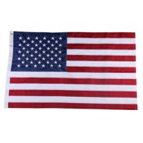 American USA Flags 3x5 FT For Outside, Beautiful Stars, Heavy Duty Durable Flags Outdoor, Hand Printed Vivid Color, Sewn Stripes, Brass Grommet. With flagpole Holder Wall Mount Bracket
