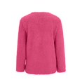 thumbnail image 5 of Womens Sherpa Cardigan Sweaters Teddy Soft Cozy Long Sleeve Button Down Fleece Jacket With Pockets Fall Winter, 5 of 6