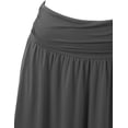 thumbnail image 4 of Doublju Women's Flowy Flared Comfy Maxi Skirt (Plus Size Available), 4 of 4