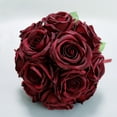 thumbnail image 4 of Rómantico Rosa Flor Boda Nupcial Ramillete Mano Envasando Vino Rojo, 4 of 7