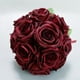 thumbnail image 4 of Flor Rosa Seda Boda Ramo Novia Mano Sosteniendo Flor Vino, 4 of 7