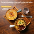 thumbnail image 2 of ALOFMO 28oz Stoneware French Onion Soup Bowls Set of 4 with Handle, Multi-Color Glazed Bowls, Microwave & Dishwasher Safe for Home Kitchen, 2 of 7
