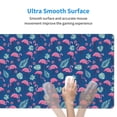 thumbnail image 4 of Naloa Plants And Flamingos Gaming Mouse Pad Large Mouse Mat Long Extended Desk Pad Non-Slip Rubber Mice Pads Stitched Edges Thin Pad (16x29.5 Inch), 4 of 8