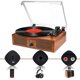 thumbnail image 4 of Tocadiscos inalámbrico Udreamer con reproductor de discos de vinilo y altavoces, 4 of 9