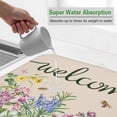 thumbnail image 2 of Dish Drying Mat Drainer Pads - Extra Large Microfiber Drying Mats for Dishes Spring Summer Flower Kitchen Counter Super Absorbent Pads for Draining Racks (Beige,18"x24" ), 2 of 6