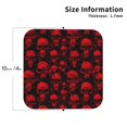 thumbnail image 2 of Vsdgher Red Skulls Print Leather Coasters for Drinks, Durable Drink Coasters 4 Set for Tabletop Protection, Luxurious Home Décor and Housewarming Gift-Square, 2 of 6