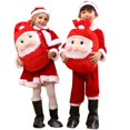 thumbnail image 4 of Disfraz de Papá Noel para niños, conjunto de sombrero y vestido navideño, 4 of 4
