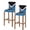 Blue, variant on Abstract Yellow Black Bar Stool Covers Set of 2, Modern Geometric Color Blocks Stretch Washable Bar Chair Covers with Backs, Removable Pub Counter Height Chair Cover for Kitchen Dining Room Cafe