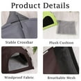thumbnail image 2 of Cat Bed House with Soft Mat,Breathable Washable Pet Puppy Kennel Dog Cat Folding Indoor Outdoor House Bed Tent Brown, 2 of 7