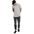 thumbnail image 3 of Hat and Beyond Men's Casual Hip Hop Longtailed T-Shirts, 3 of 4