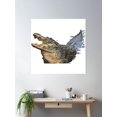 thumbnail image 2 of Alligator Reptile | Illustriation, Gift Idea Poster Wall Art, Modern Wall Decor For Living Room Bedroom, 17x17 UNFRAMED, 2 of 3