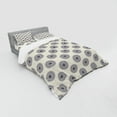 thumbnail image 3 of Ambesonne Oriental Bedding Set 3 Pcs, Leafy Medallion, Twin, Grey Yellow Violet Blue, 3 of 3