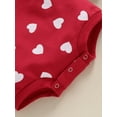 thumbnail image 7 of Valentines Day Baby Girl Outfits Heart Letter Print Sweatshirt Romper Long Sleeve 0 3 6 12 18 Months Spring Fall Clothes, 7 of 7