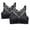 Black, variant on Blczomt No Underwire Womens Bras Under $10 Seamless Sexy Beige Butterfly-Back Bra,2PC