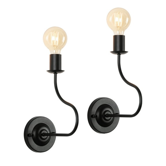 Industrial Wall Light Vintage Style Sconces Black Wall Lamps for Bedroom
