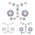 thumbnail image 2 of 1 Sheet Body Gem Removable Rhinestone Body Jewel Tattoo Face Gem Jewel Sticker, 2 of 8