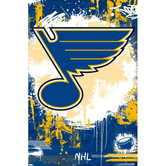 NHL St. Louis Blues - Maximalist Logo 23 Wall Poster, 22.375" x 34"