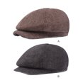 thumbnail image 3 of Linyer Male Winter Warm Flat Portable Berets Hats Size Adjustable Fashion Style Breathable Cap for Wedding Party Casual Daily Work Black, 3 of 6