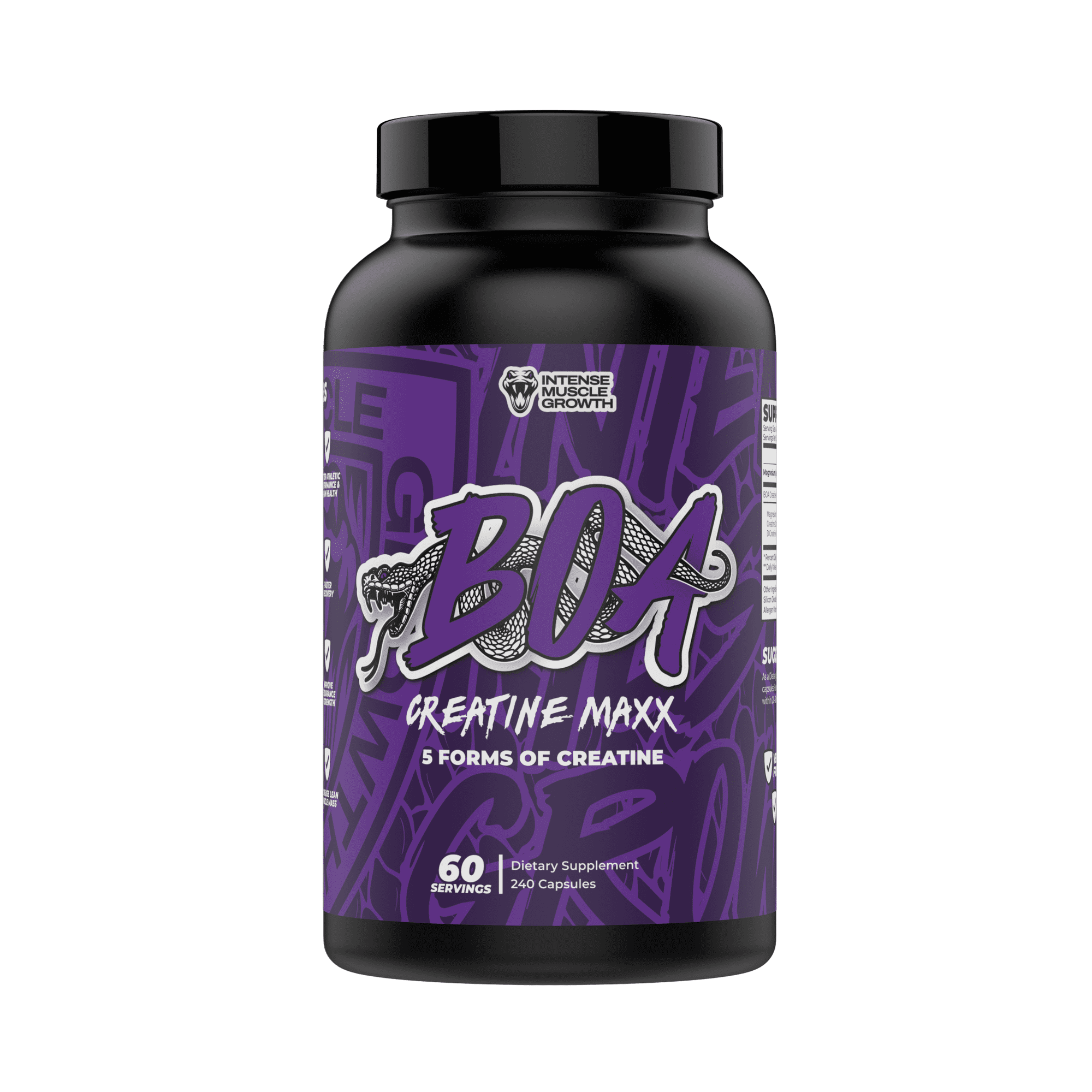 BOA Creatine Maxx Capsules – 240 Capsules (60 Servings)
