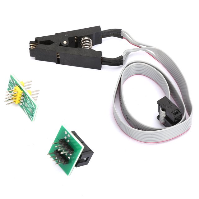 Wchiuoe Connect Sop8-Dip8 Adapter Flash Chip IC Test Clip Adapter, SOIC8 SOP8 Flash Chip IC Test Clip, For Sop8 Chips 25 Sop8 Chips