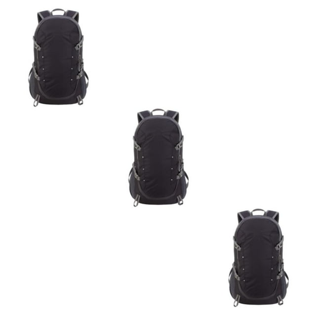 Guardoinrt Convenient And Versatile Camping Backpack Easy To Carry Foldable Nylon Backpack Lightweight black 3Set
