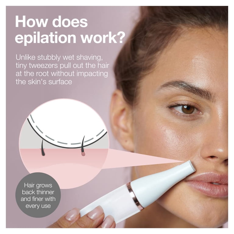 Face Epilator Facespa Pro 911, Facial Hair Removal for Women, Hair