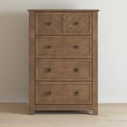 thumbnail image 4 of Child Craft Atwood 42" Interlocking 4-Drawer Chest for Nursery or Bedroom, Chevron Design, Anti-Tip Kit, Cocoa Bean Brown, 4 of 7