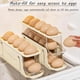 thumbnail image 4 of Soportes para Huevos Plegables 3 Niveles,Soporte para Huevos con Ruedas para Refrigerador,Bandeja Almacenamiento Huevos con Ruedas Automática,Bandeja para Huevos Color Crema, 4 of 10