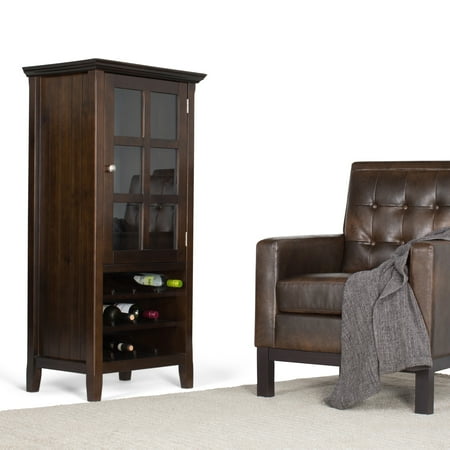 Wyndenhall Normandy 12 Bottle Solid Wood 24 Inch Wide Rustic High