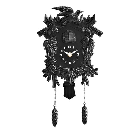 Antique Wall Clock With Sound Unique Cuckoo Bird Flapping Battery Operated Pendulums Clock for Home Decorative Gift