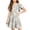 #A05-Gray, variant on Abcomgle Girls Summer Dresses Size 14-16 Casual A-Line Double Layer Ruffle Sleeve Tshirt Dresses Floral Print Beach Crew Neck Swing Sundresses for 4-14t Kids