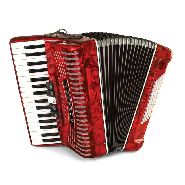 Acordeón para piano Hohner Hohnica 1305-RED de 34 teclas para principiantes
