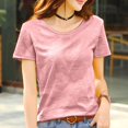 thumbnail image 1 of MRMT-Camiseta de algodón puro para mujer, camisetas holgadas y transpirables, Tops informales, 2023, 1 of 4