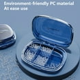 thumbnail image 4 of Dream Lifestyle Mini Pill Box Transparent Lid 4/6 Compartments Large Capacity Multifunctional Portable Plastic Sealed Box Jewelry Capsule Container for Fish Oils Tablet Supplements, 4 of 8