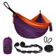 thumbnail image 1 of Hamaca de camping Gold Armor – Hamaca doble XL portátil accesorios de camping equipo para exterior interior con correas para árboles, marca con base en Estados Unidos (púrpura y naranja), 1 of 5