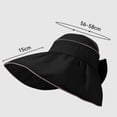 thumbnail image 5 of Achuyrbd Women's Bowknot Wide Brim Sun Hat, Foldable UV Protection Bucket Hat, 5 of 5