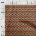 thumbnail image 2 of oneOone Georgette Viscose Brown Fabric Ikat Sewing Fabric By The Yard Printed Diy Clothing Sewing Supplies 42 Inch Wide, 2 of 4