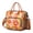 Citrus-23, variant on Stylish Boho Floral Lunch Bag - Large Waterproof Insulated Tote with Leakproof Design & Shoulder Strap (Vintage Exotic Colors)