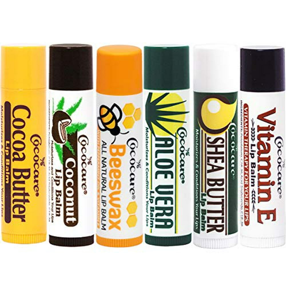 Assortment Lip Balm.15 oz, 6 Pack