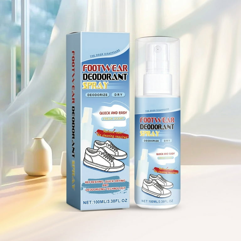 Shoe Deodorizer Spray, Pack Natural Deodorant Spray for Men and