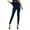 Dark Blue, variant on Women’s High Waist Yoga Leggings with Control Slim Fit Coloured Casual Nine Length Stretchy Bottom Pants, L, Hot Pink