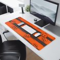 thumbnail image 2 of Long Mouse Pads for Desk,Halloween Striped Pumpkin Pattern Desk Mats on Top Of Desks, Desk Mouse Pad Extra Large with 3mm Non-Slip Base and Stitched Edge for Gaming,Office,Work,Home 31.5x11.8in, 2 of 5