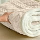 thumbnail image 4 of Xihbxyly Colchón de Franela Color Leche, Tejido Suave y Acogedor, Ribete de Doble Cara, Cálido y Antideslizante, Ropa de Cama Cómoda para Los Meses Fríos, Fácil de Limpiar, Tamaño 90 X 200 Cm, 4 of 7