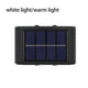thumbnail image 5 of Billuyoard 2 piezas de luces solares de pared para exteriores, jardín, Patio, camino, detección de luz, lámpara de valla impermeable, accesorio de Iluminación y accesorios Blanco cálido Billuyoard HA066654-02B, 5 of 6
