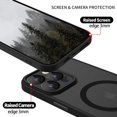 thumbnail image 2 of UTAH-iPhone 14 Pro Case Compatible with MagSafe, Phone Case iPhone 14 Pro Magnetic Slim Thin Translucent Matte Back Shockproof Anti-Yellow Protective Cover Case for iPhone 14 Pro Black, 2 of 4