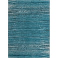 thumbnail image 1 of Unique Loom Oasis High-Low Pile Stripes Area Rug 9' x 12' Rectangle Blue/Ivory, 1 of 1